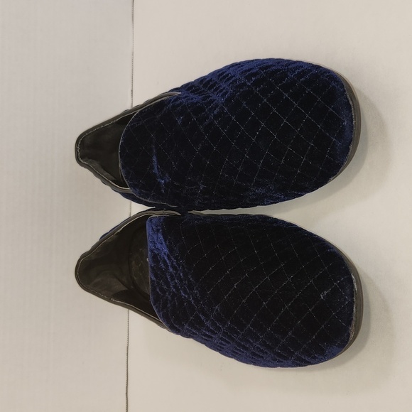 Giorgio Brutini “Chatwal” Navy Blue Diamond Stitched Velvet Slip On Loafer Shoes - Picture 6 of 12